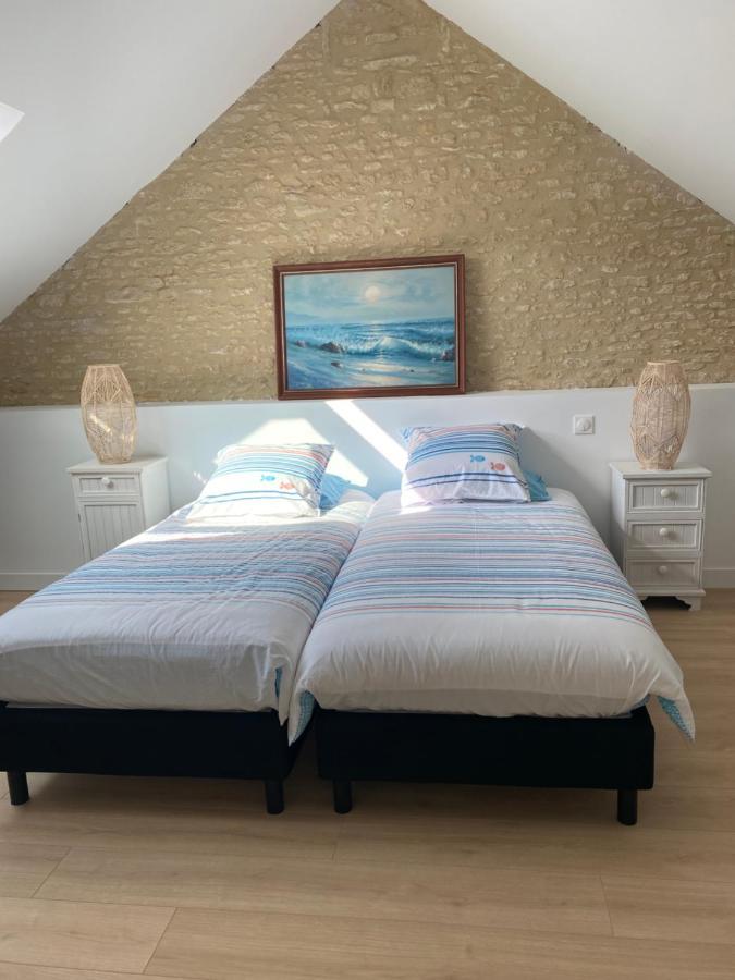 Charmante Maison Du XVIII En Pierre Renovee Colleville-Montgomery 외부 사진